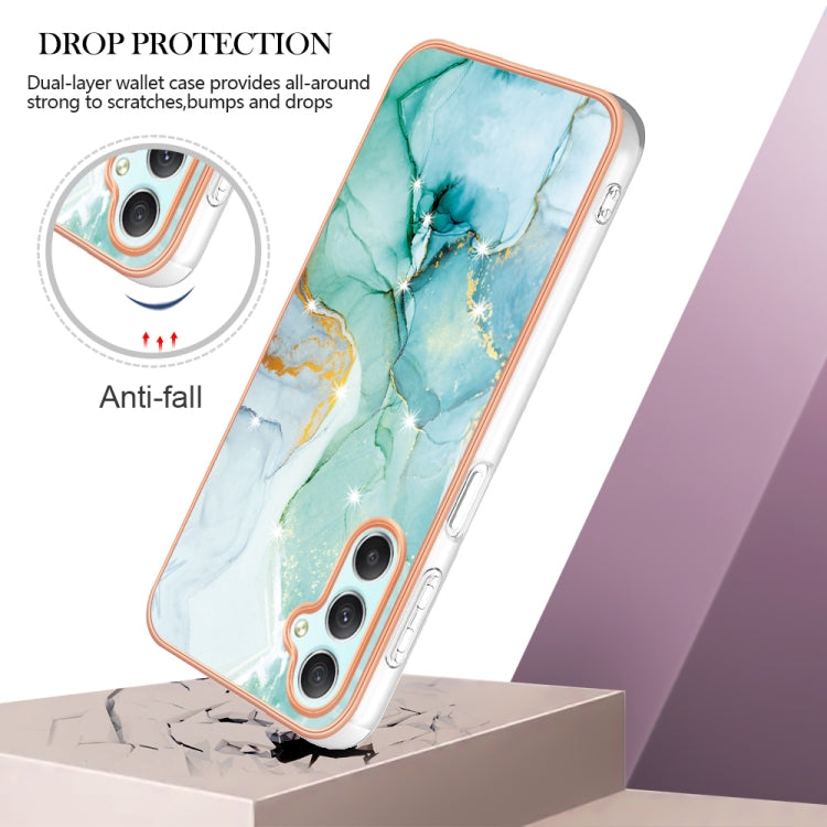 Electroplating Marble Dual-side IMD Phone Case for Samsung Galaxy A25 5G, showcasing its stylish design and durable materials.